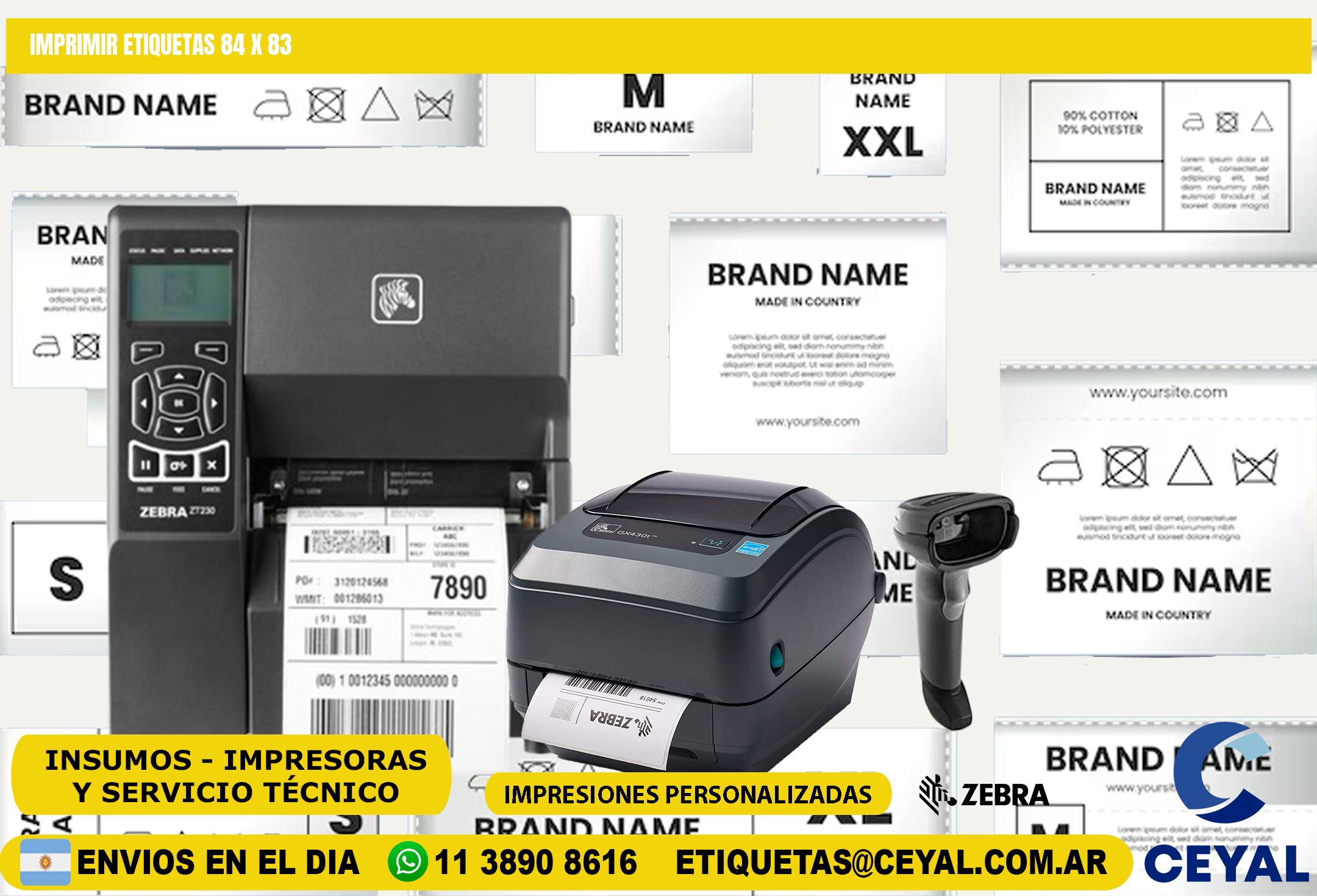 IMPRIMIR ETIQUETAS 84 x 83