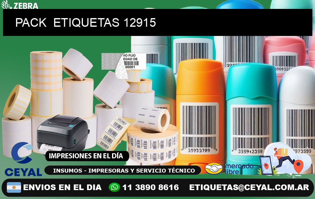 PACK  ETIQUETAS 12915