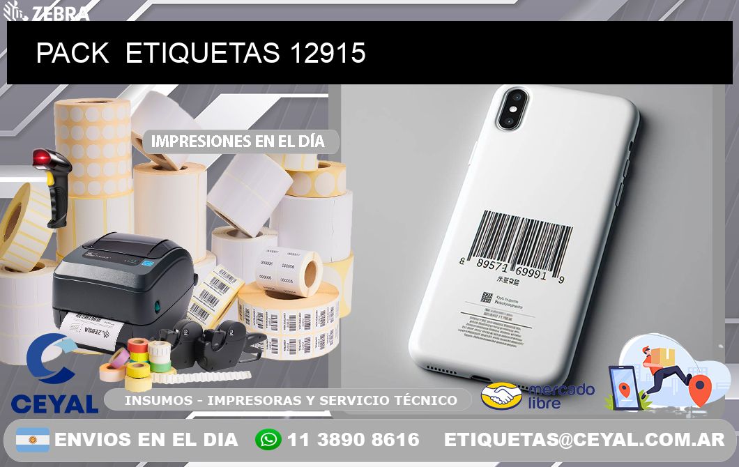 PACK  ETIQUETAS 12915