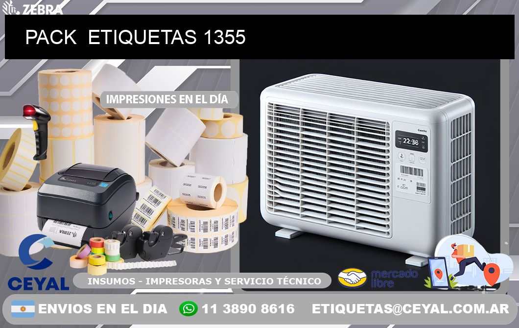 PACK  ETIQUETAS 1355