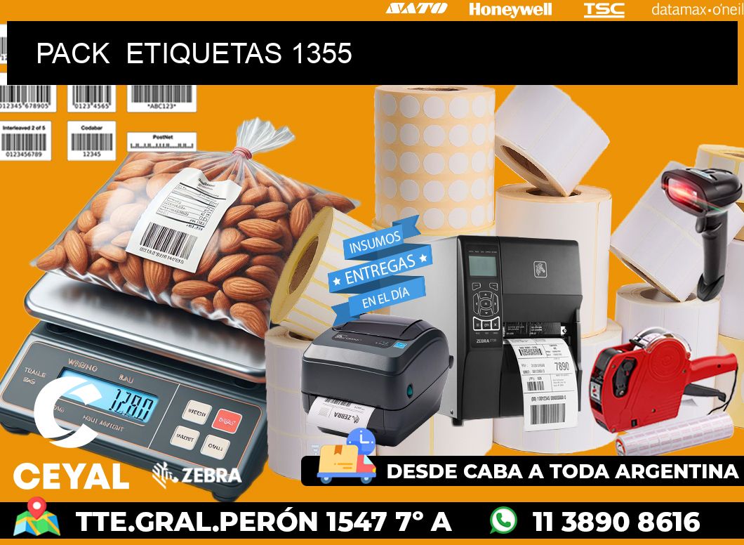 PACK  ETIQUETAS 1355