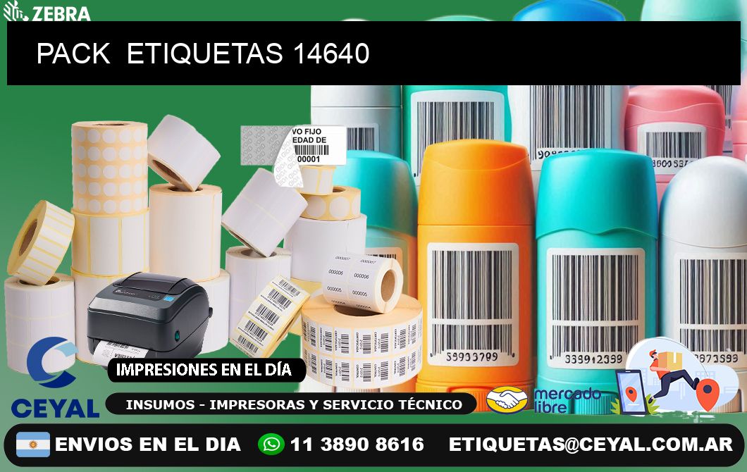 PACK  ETIQUETAS 14640