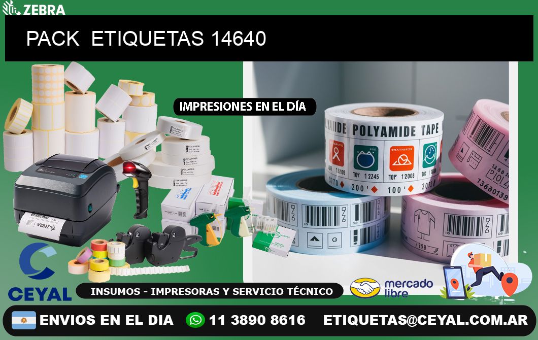 PACK  ETIQUETAS 14640