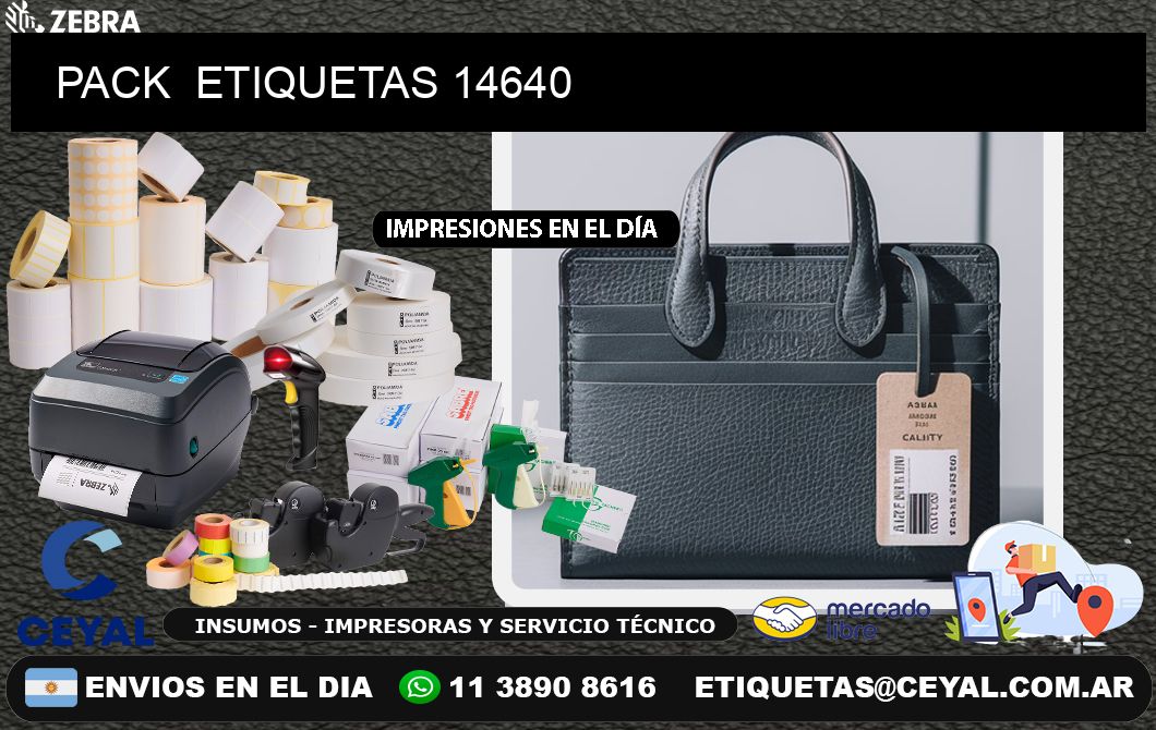 PACK  ETIQUETAS 14640