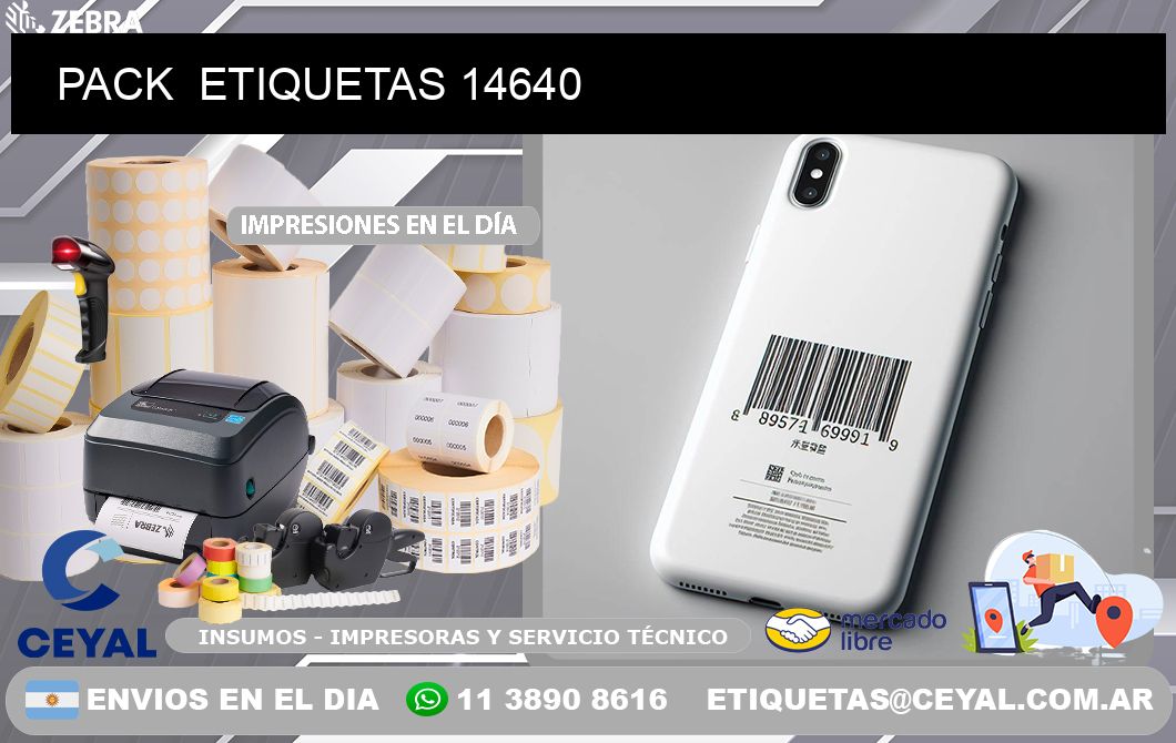 PACK  ETIQUETAS 14640