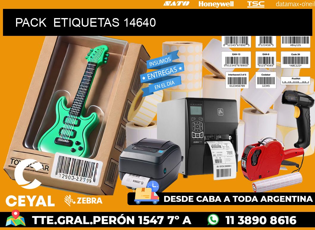 PACK  ETIQUETAS 14640
