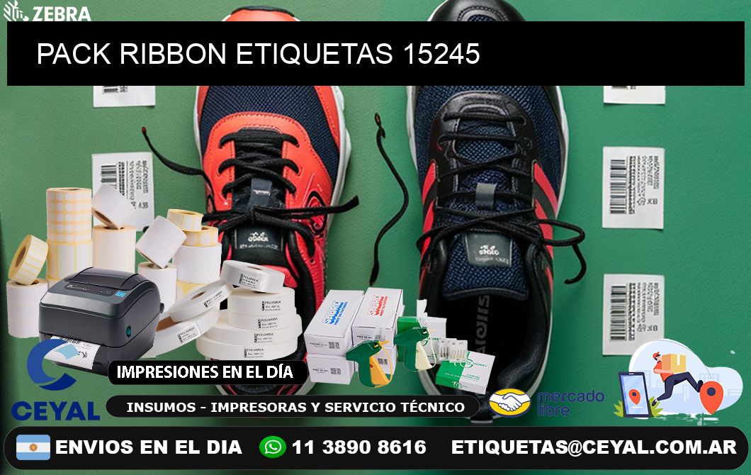 PACK RIBBON ETIQUETAS 15245