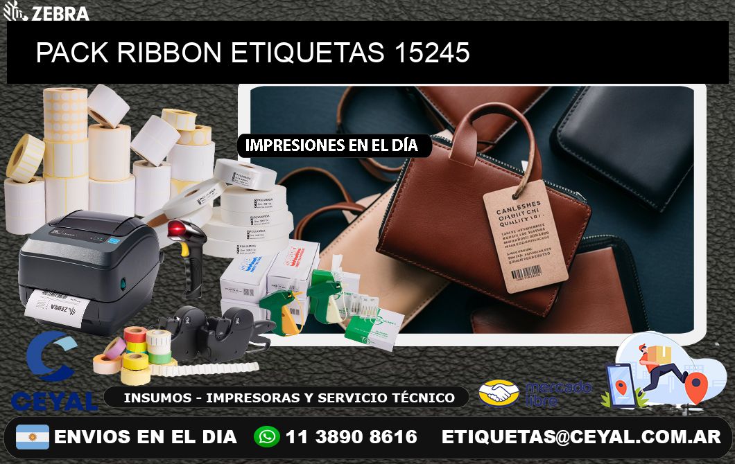 PACK RIBBON ETIQUETAS 15245