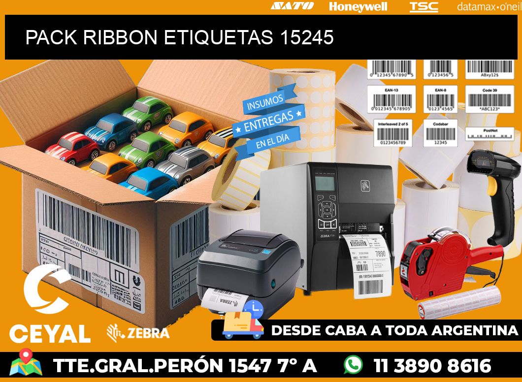 PACK RIBBON ETIQUETAS 15245