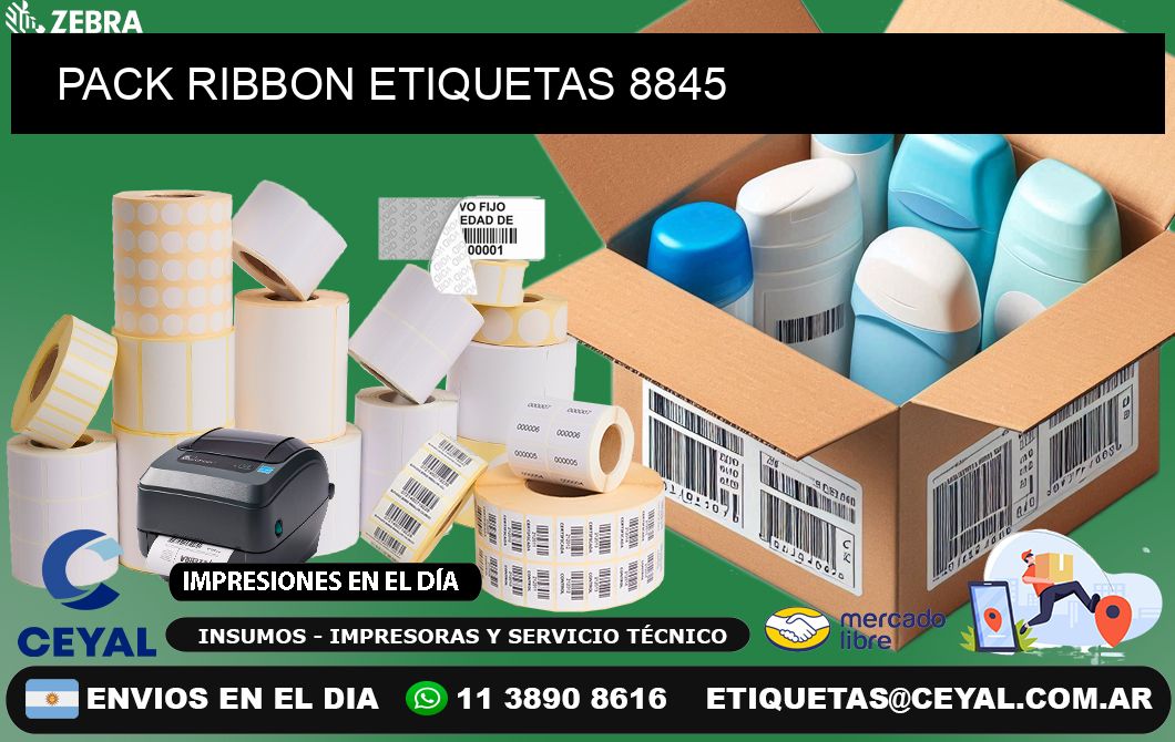 PACK RIBBON ETIQUETAS 8845