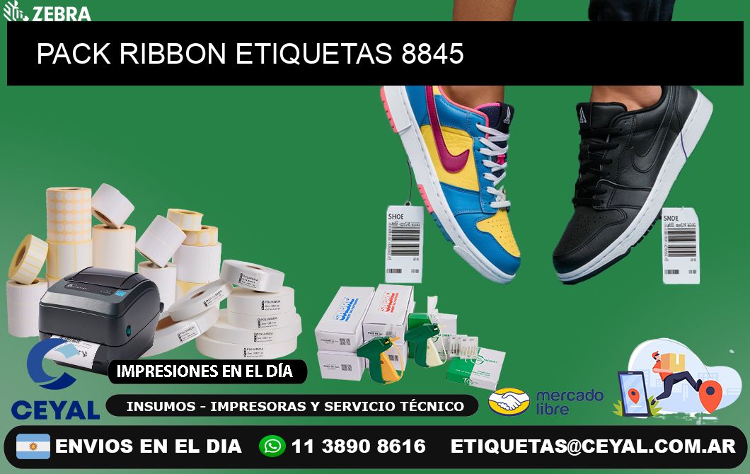 PACK RIBBON ETIQUETAS 8845