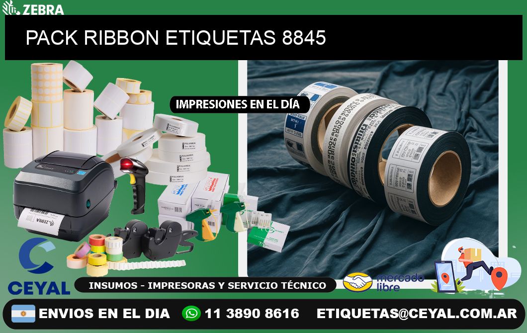 PACK RIBBON ETIQUETAS 8845