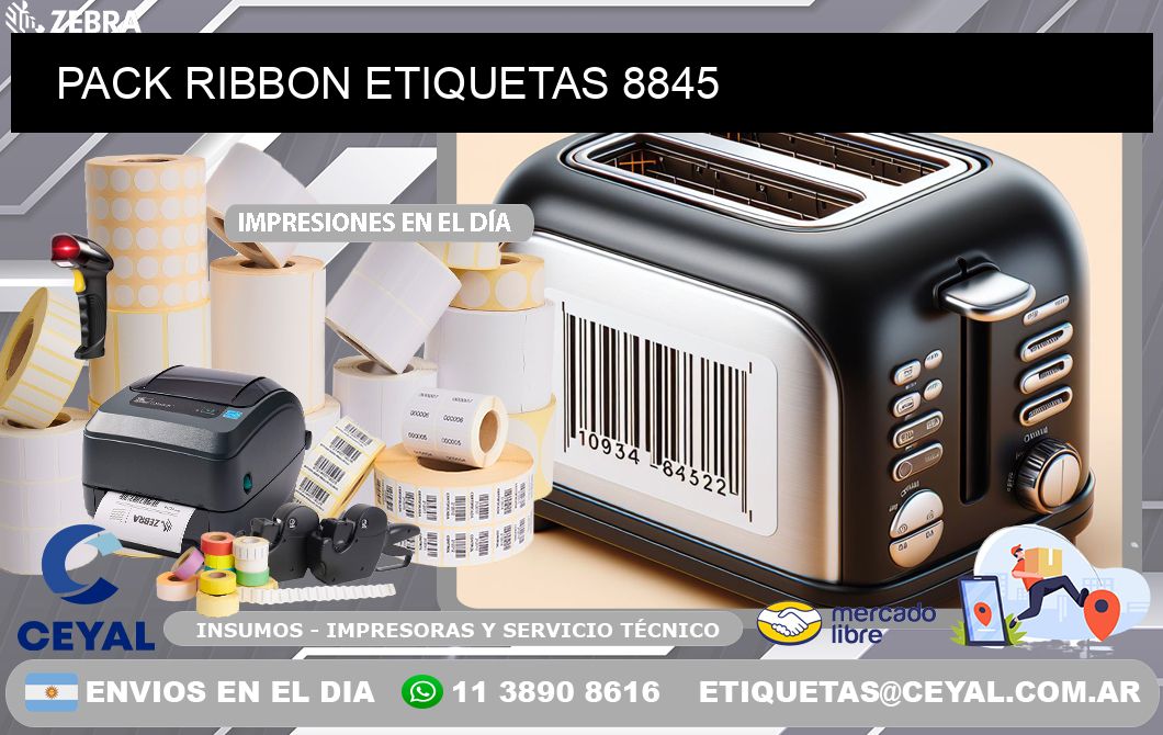 PACK RIBBON ETIQUETAS 8845
