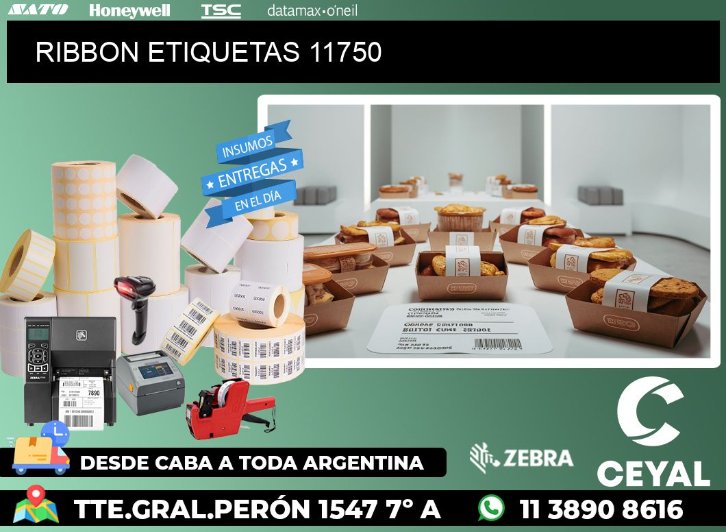 RIBBON ETIQUETAS 11750