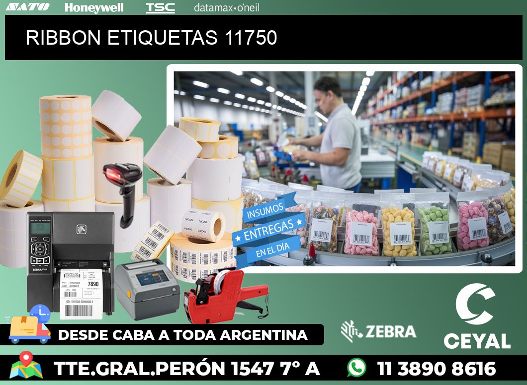 RIBBON ETIQUETAS 11750