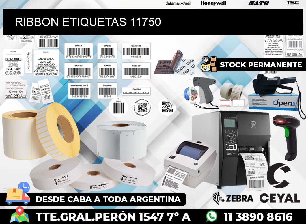 RIBBON ETIQUETAS 11750