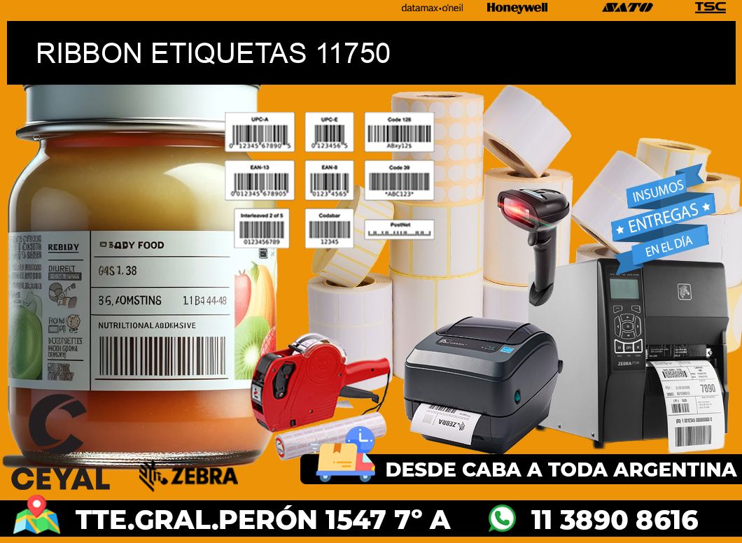 RIBBON ETIQUETAS 11750