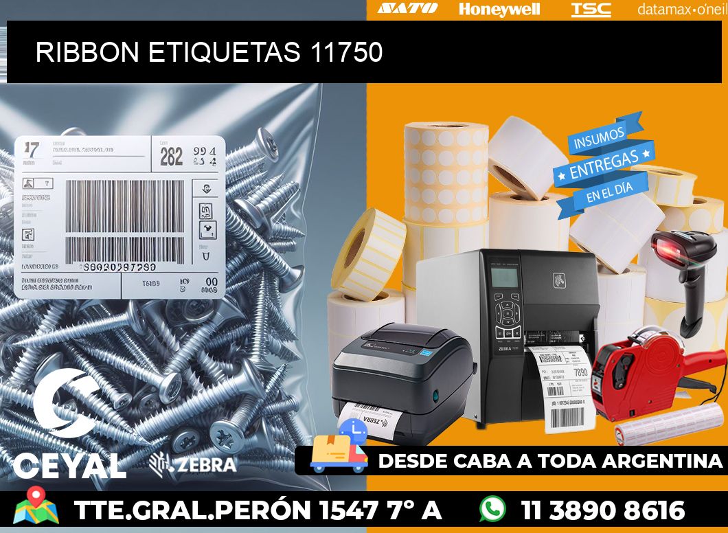RIBBON ETIQUETAS 11750