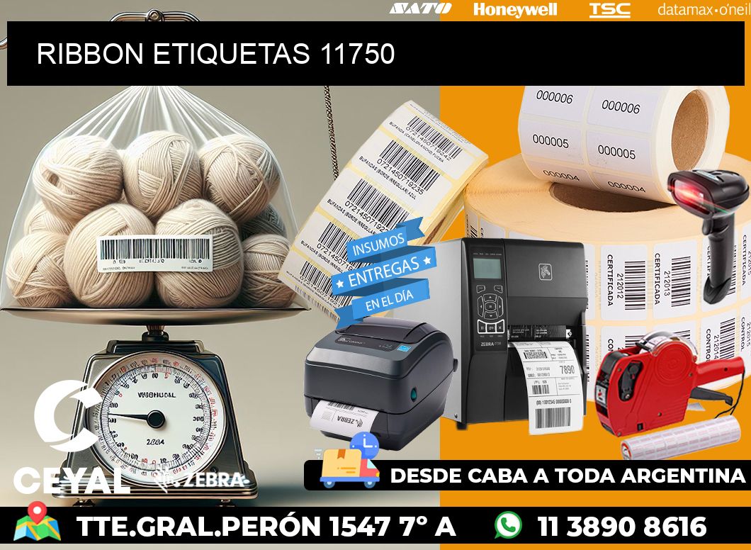 RIBBON ETIQUETAS 11750