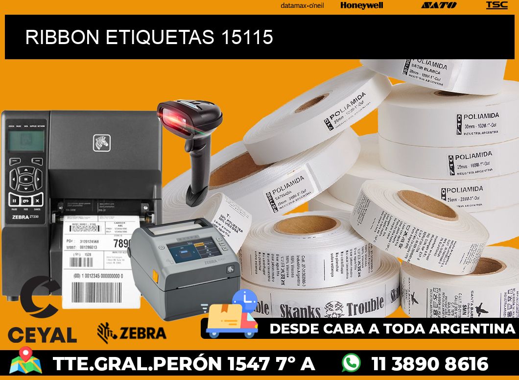 RIBBON ETIQUETAS 15115