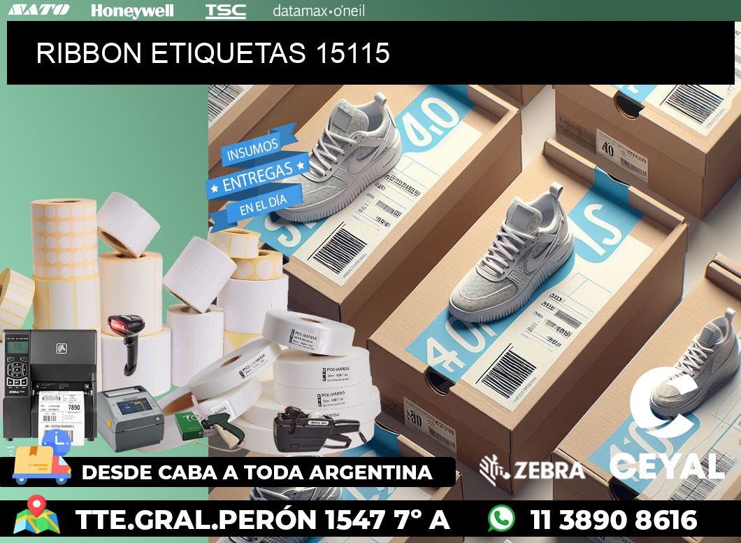 RIBBON ETIQUETAS 15115