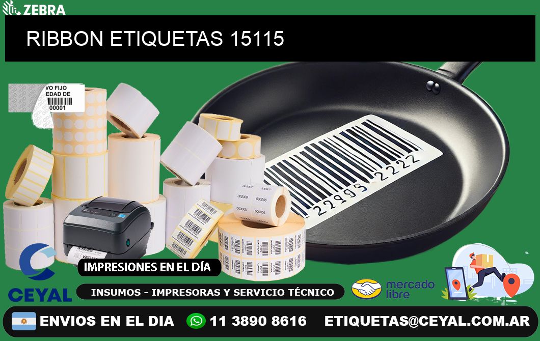 RIBBON ETIQUETAS 15115