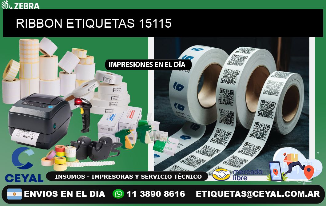 RIBBON ETIQUETAS 15115