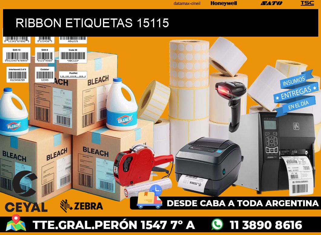 RIBBON ETIQUETAS 15115