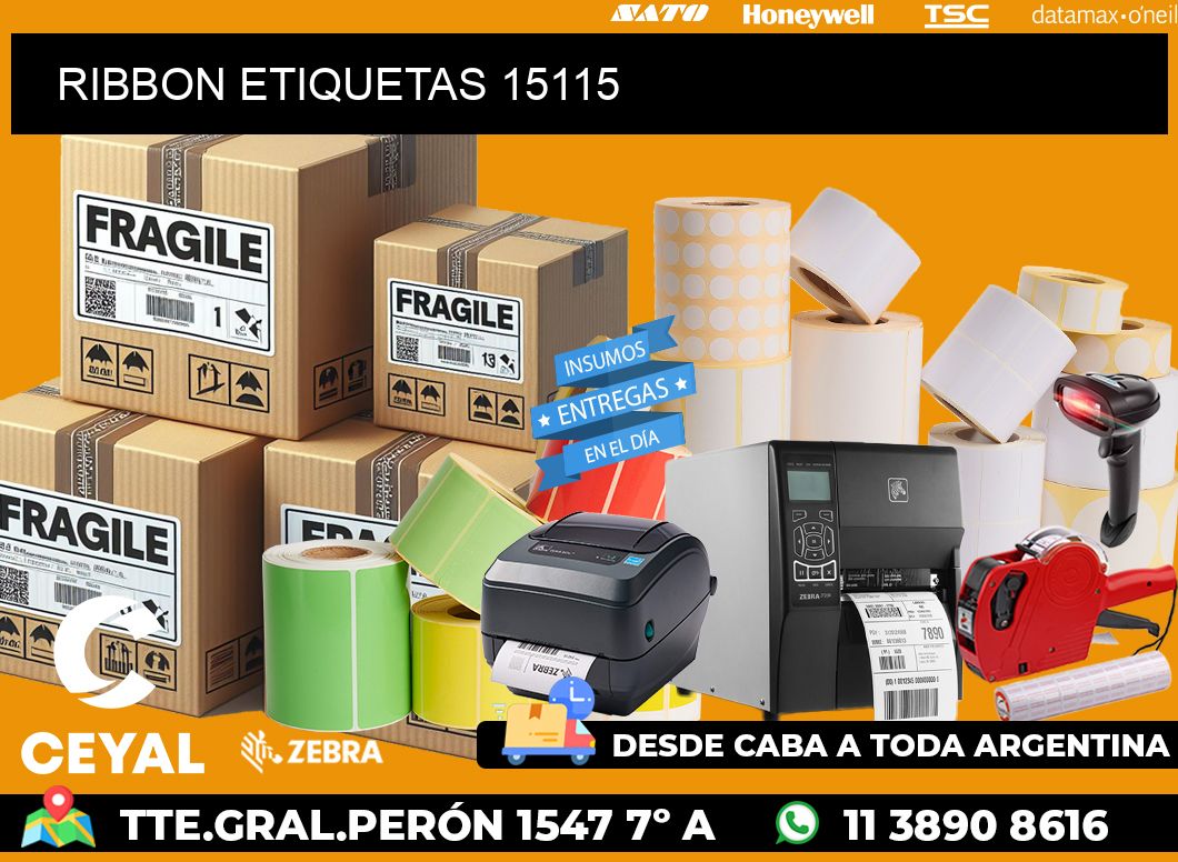 RIBBON ETIQUETAS 15115