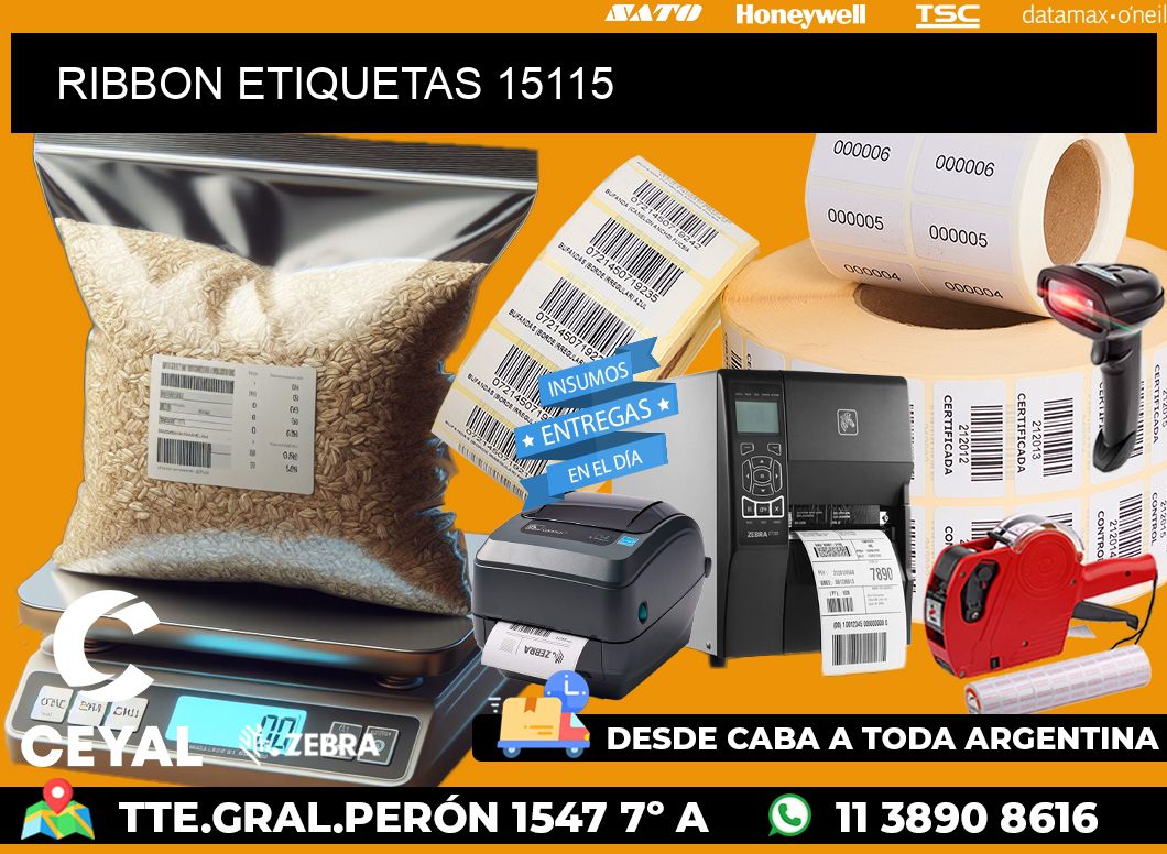 RIBBON ETIQUETAS 15115