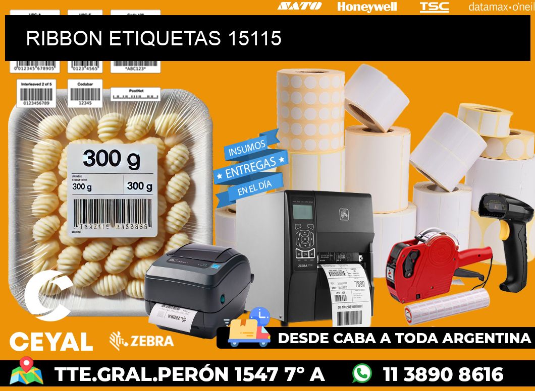 RIBBON ETIQUETAS 15115