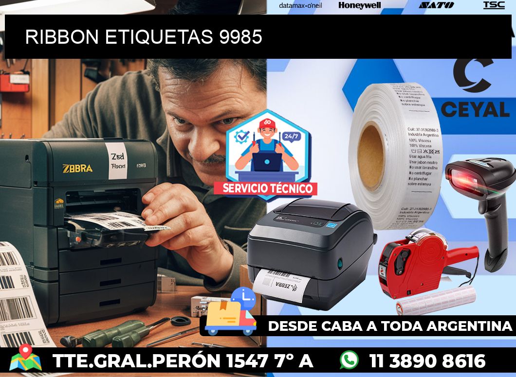 RIBBON ETIQUETAS 9985