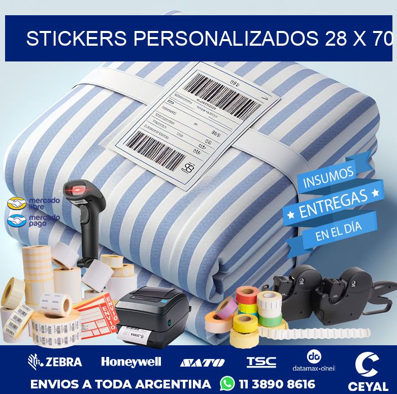STICKERS PERSONALIZADOS 28 x 70