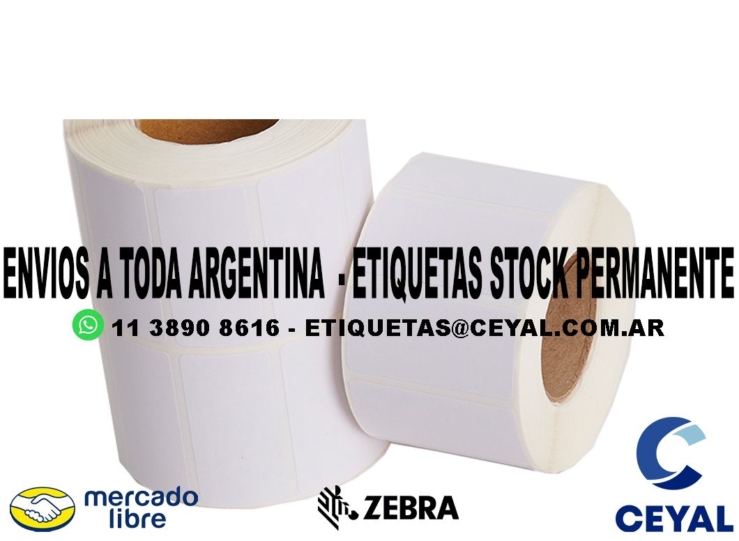 30 ETIQUETAS DE PAPEL TERMICO 70 x 80 X10000 UNIDADES