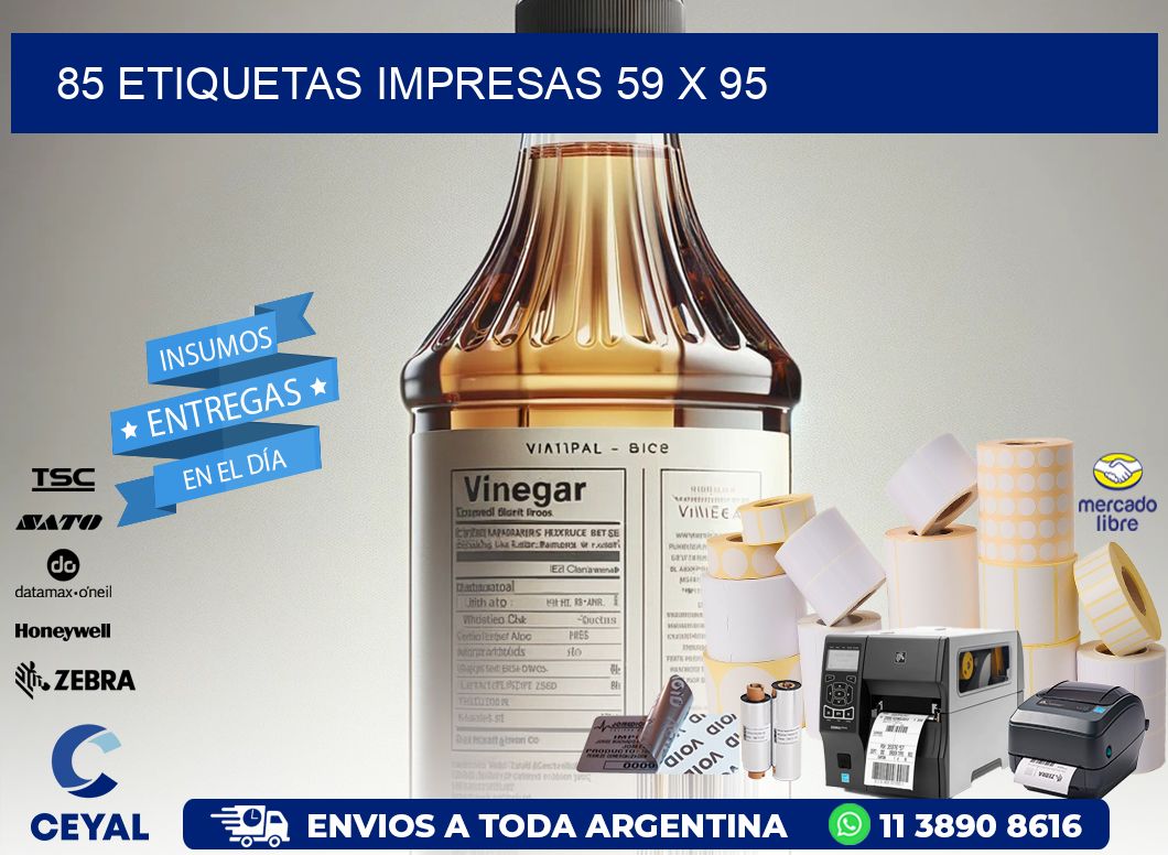 85 ETIQUETAS IMPRESAS 59 x 95