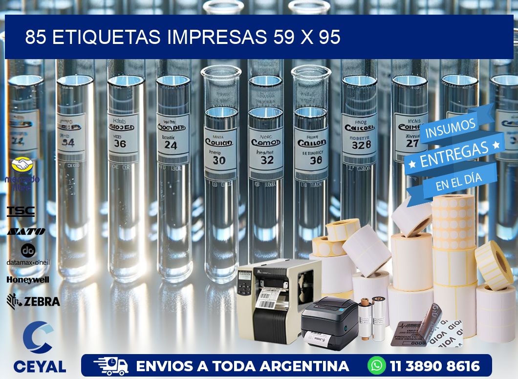 85 ETIQUETAS IMPRESAS 59 x 95