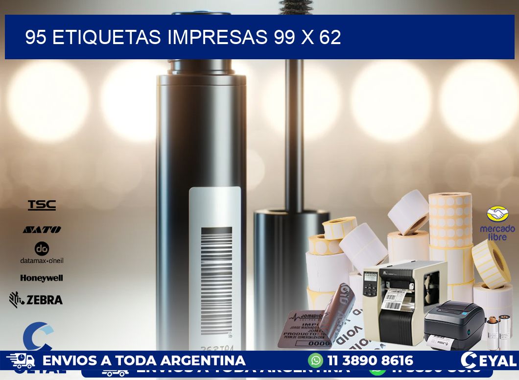 95 ETIQUETAS IMPRESAS 99 x 62