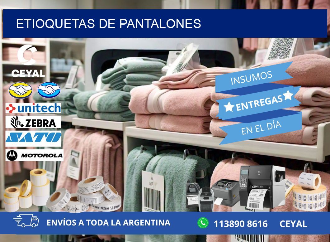 ETIOQUETAS DE PANTALONES