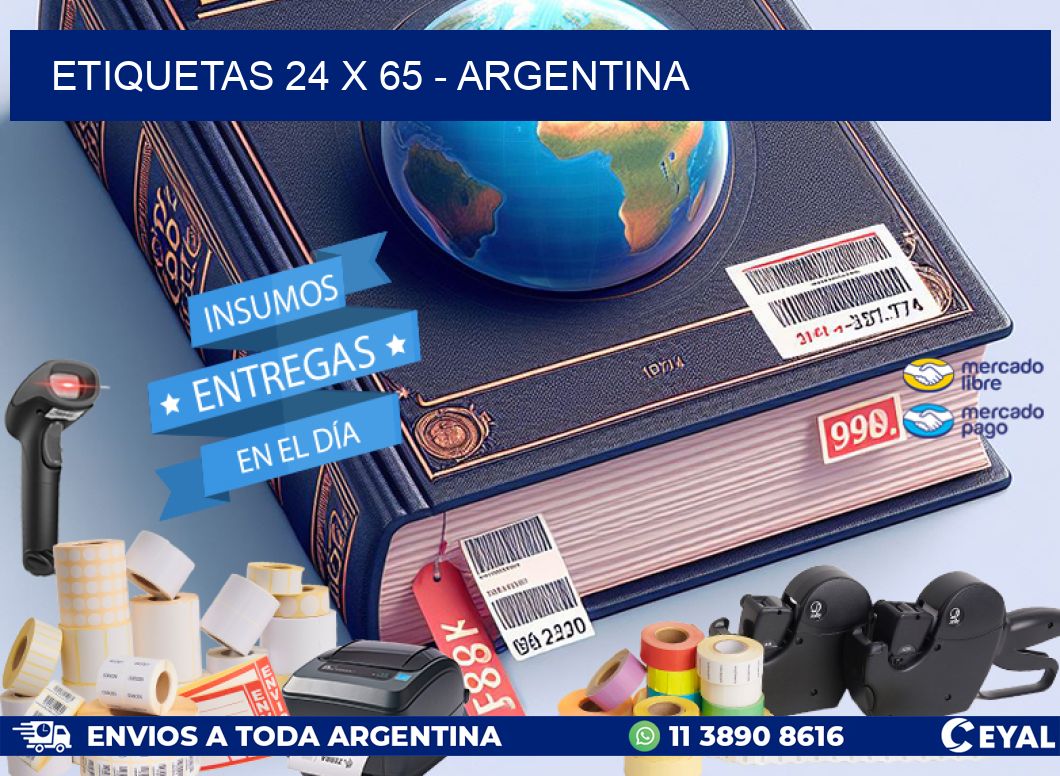 ETIQUETAS 24 x 65 - ARGENTINA