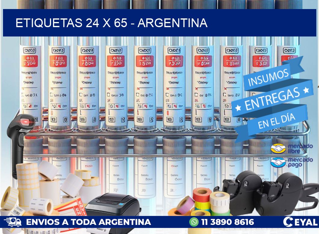 ETIQUETAS 24 x 65 - ARGENTINA