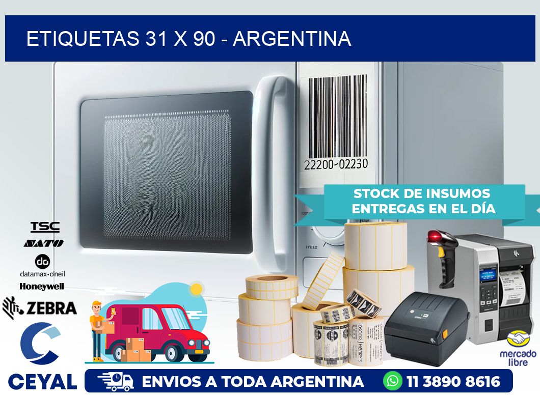 ETIQUETAS 31 x 90 – ARGENTINA