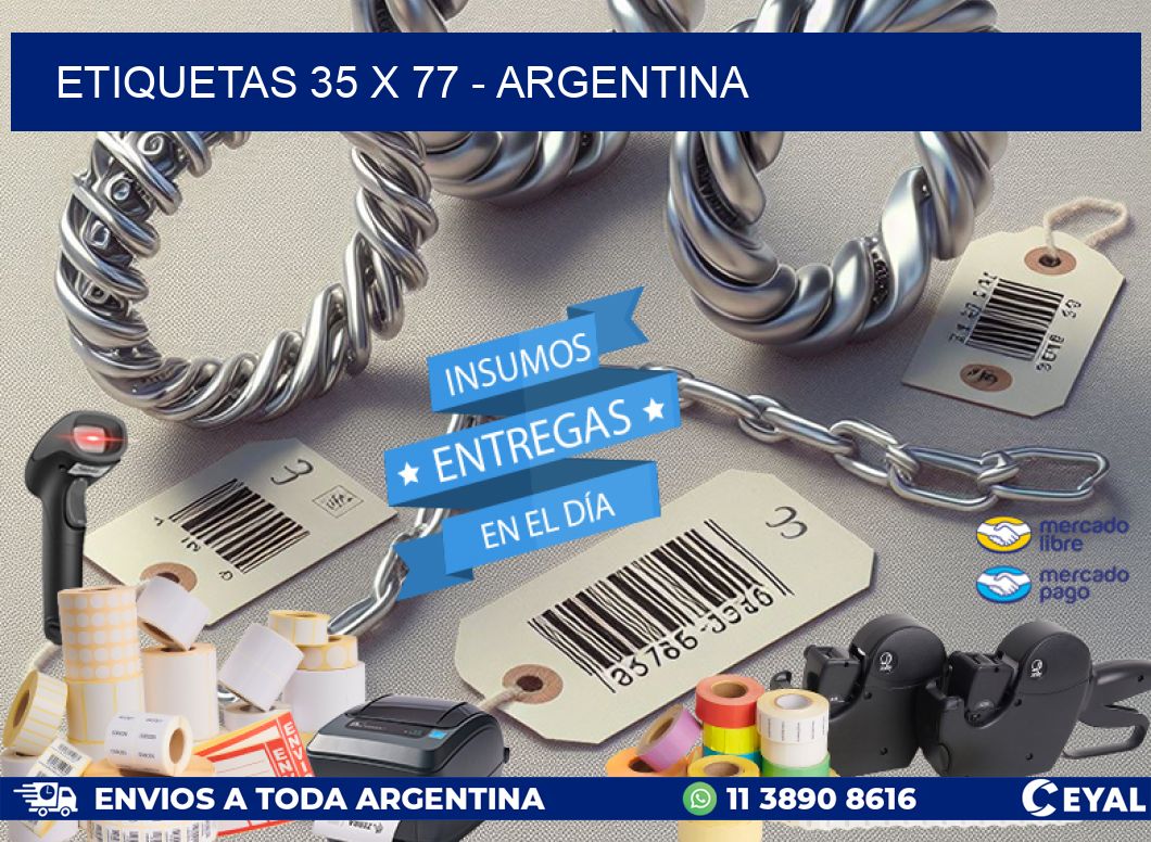 ETIQUETAS 35 x 77 - ARGENTINA