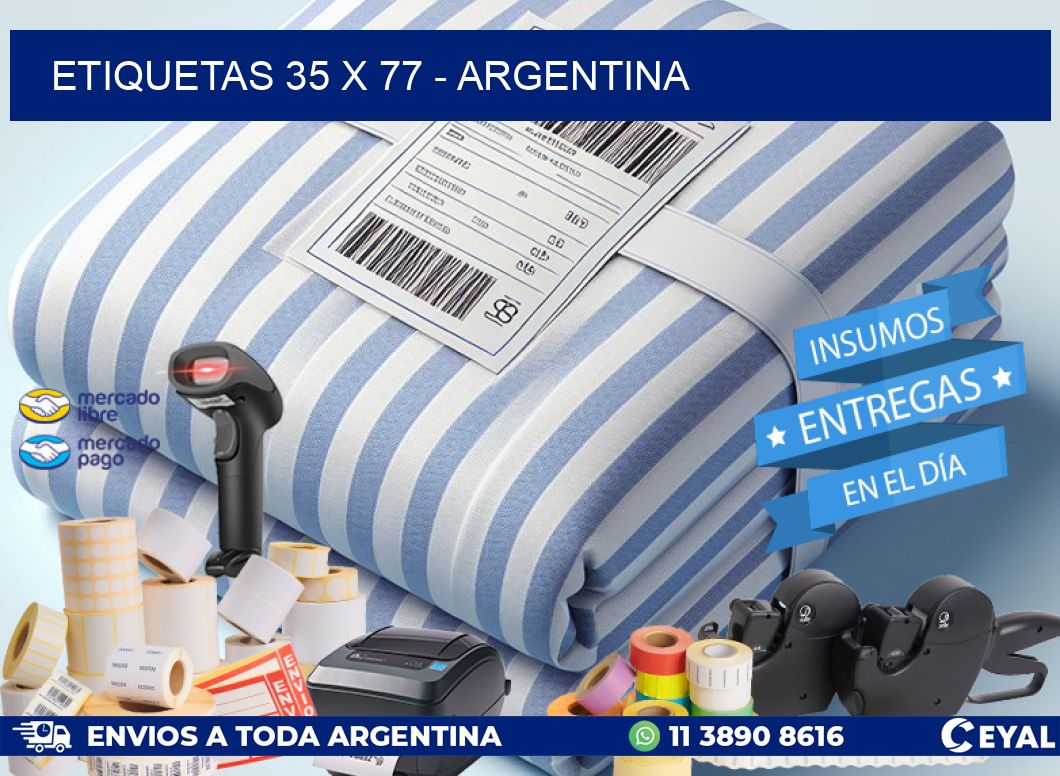 ETIQUETAS 35 x 77 - ARGENTINA