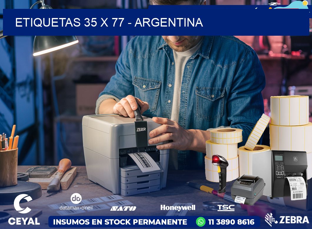 ETIQUETAS 35 x 77 - ARGENTINA