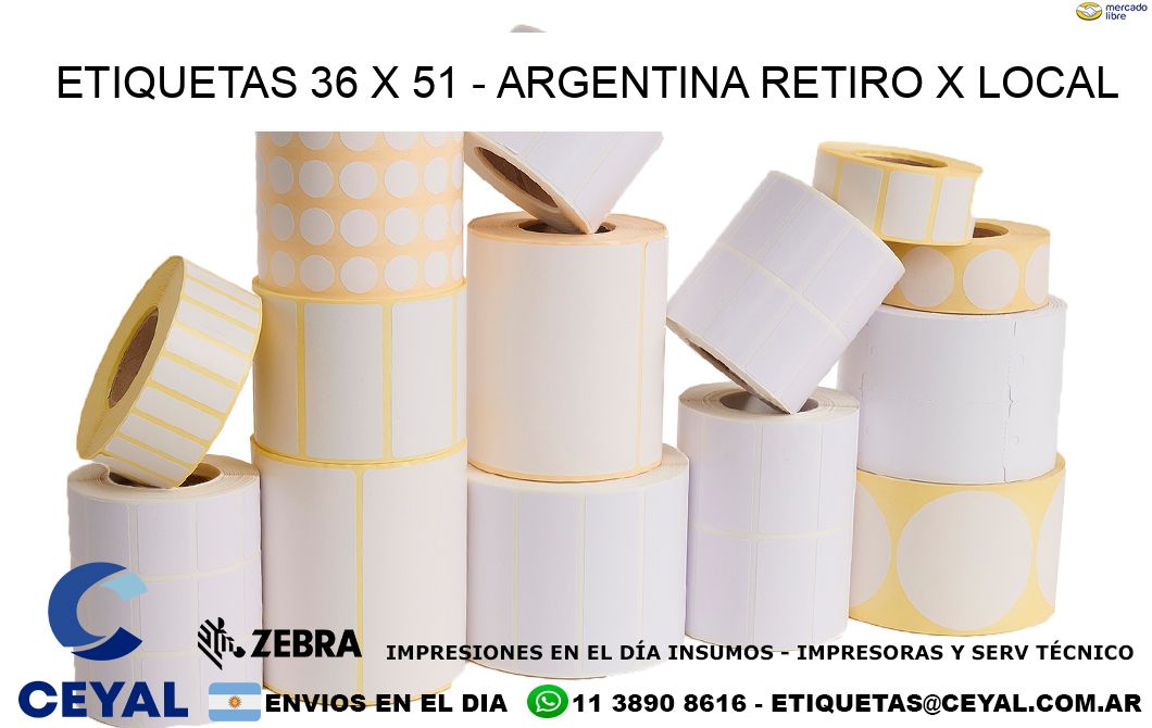 ETIQUETAS 36 x 51 – ARGENTINA RETIRO X LOCAL