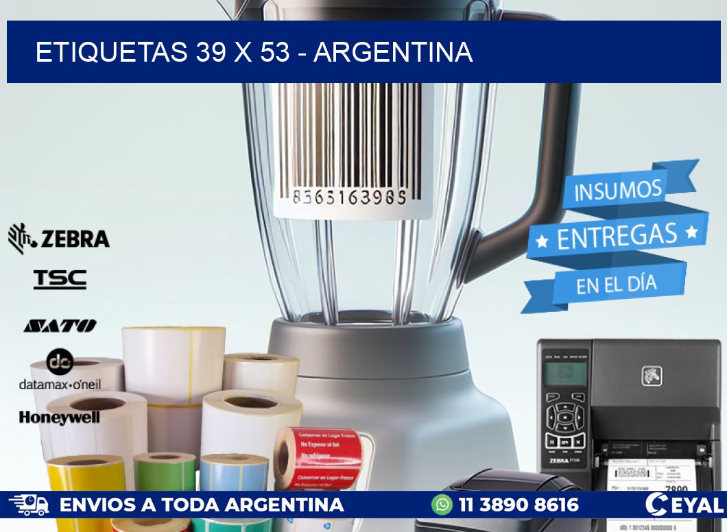 ETIQUETAS 39 x 53 - ARGENTINA