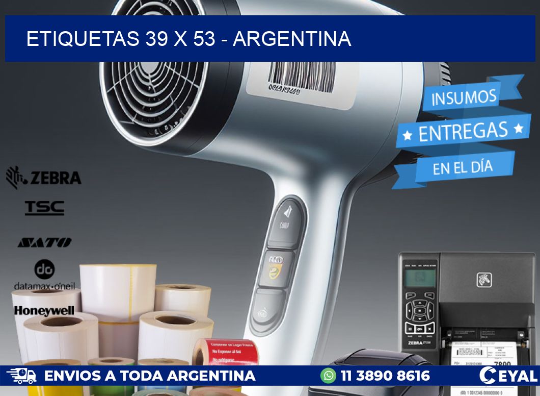 ETIQUETAS 39 x 53 - ARGENTINA