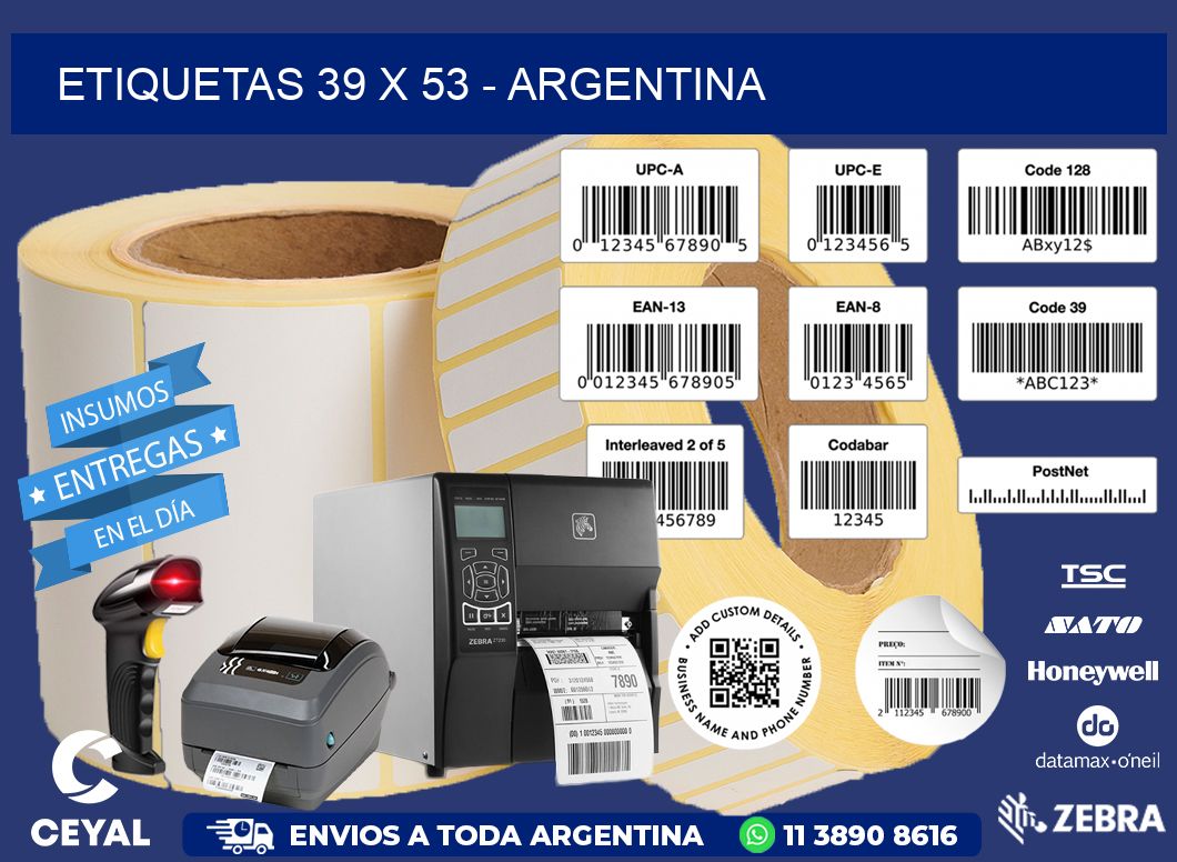 ETIQUETAS 39 x 53 - ARGENTINA