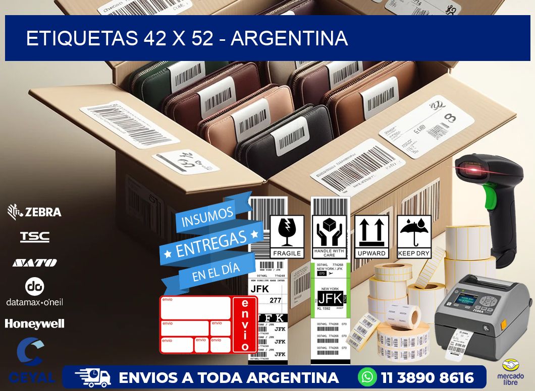 ETIQUETAS 42 x 52 - ARGENTINA