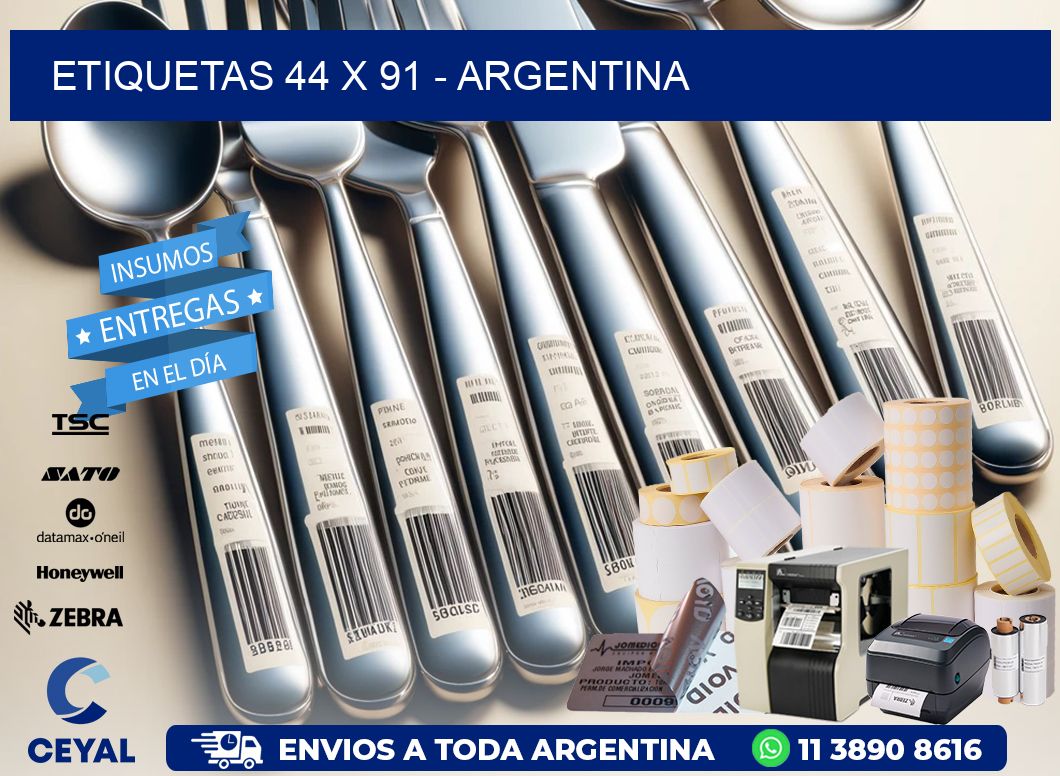 ETIQUETAS 44 x 91 - ARGENTINA